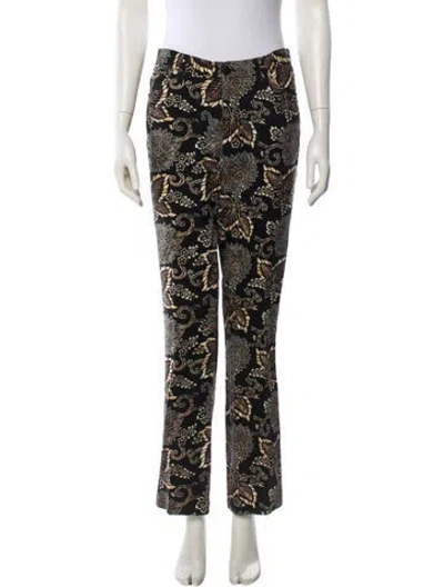 Pre-owned Ralph Lauren Linen Straight Leg Pants In Multi
