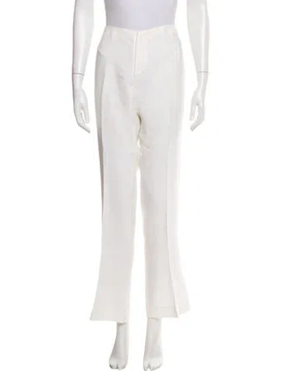 Pre-owned Ralph Lauren Linen Straight Leg Pants In Neutral