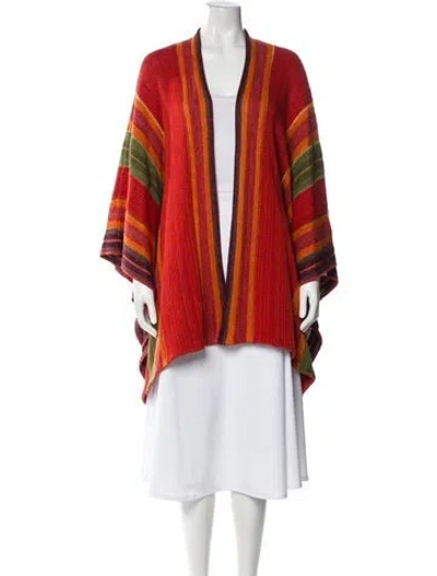 Pre-owned Ralph Lauren Linen Striped Sweater In Orange