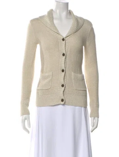 Pre-owned Ralph Lauren Linen Sweater In White