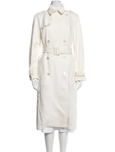 Pre-owned Ralph Lauren Linen Trench Coat In Neutrals