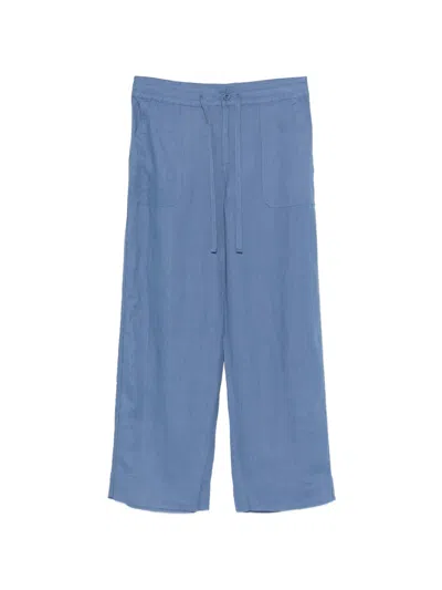 Ralph Lauren Linen Trousers In Blue