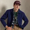 Ralph Lauren Linen Utility Jacket In Blue