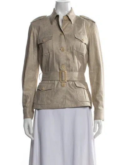 Pre-owned Ralph Lauren Linen Utility Jacket