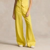 Ralph Lauren Linen Wide-leg Flare Pant In Sunfish Yellow