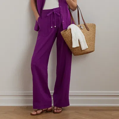 Ralph Lauren Linen Wide-leg Pant