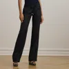 Ralph Lauren Wide-leg 100% Linen Pants In Polo Black
