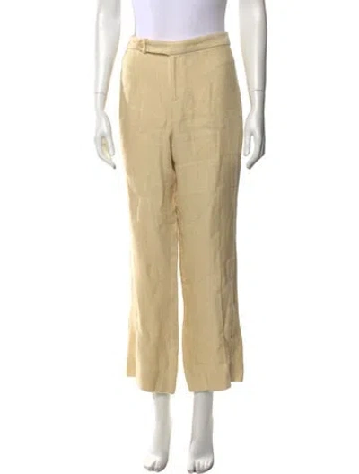 Pre-owned Ralph Lauren Linen Wide Leg Pants