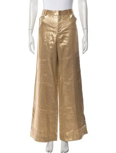 Pre-owned Ralph Lauren Linen Wide Leg Pants
