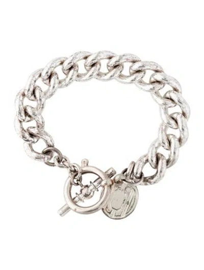 Pre-owned Ralph Lauren Link Charm Bracelet, 6.25" In Multicolor