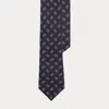 Ralph Lauren Linked-circles Cashmere-silk Tie In Blue