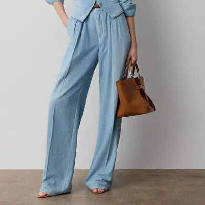 Ralph Lauren Livie Cotton Denim Pant In Cirrus Indigo In Blue