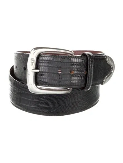 Pre-owned Ralph Lauren Lizard Waist Belt In Multi
