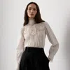 Ralph Lauren Lizzie Cotton-silk Voile Blouse In White