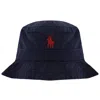 Ralph Lauren Loft Bucket Hat Navy In Navy