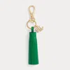 Ralph Lauren Logo & Leather Tassel Charm
