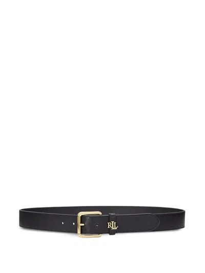 RALPH LAUREN LOGO-APPLIQUÉ LEATHER BELT