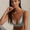 Ralph Lauren Logo-band Triangle Bralette In Blue