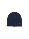 Ralph Lauren Logo Beanie In Blue
