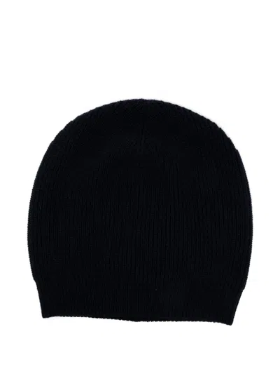 Ralph Lauren Logo Beanies In Black