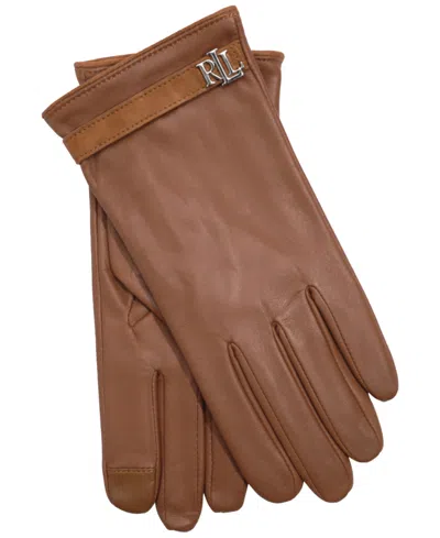 Ralph Lauren Logo Belt Leather Touch Glove