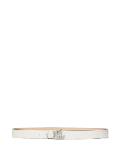 Ralph Lauren Logo Belt In White