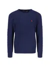 Polo Ralph Lauren Logo-embroidered Cable-knit Cashmere Jumper In Hunter Navy