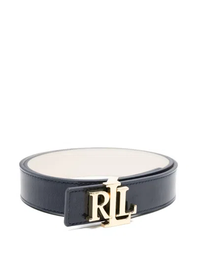 Ralph Lauren Logo-buckle Belt In Black