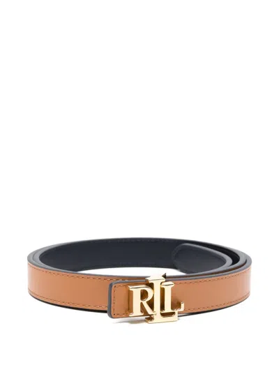 Ralph Lauren Logo-buckle Belt In Brown