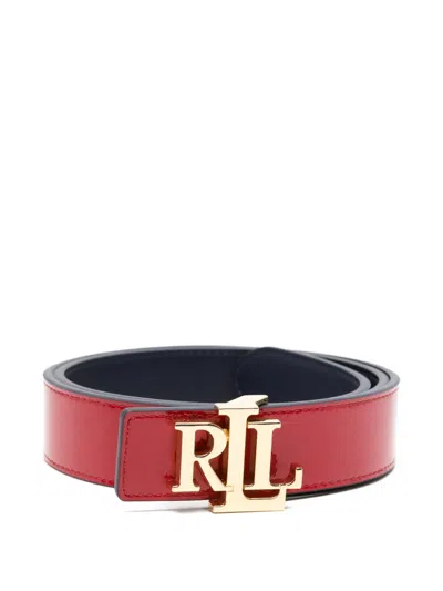 Ralph Lauren Logo-buckle Belt In Red