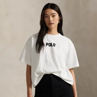 Ralph Lauren Logo Cotton Jersey Crewneck Tee