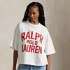 Ralph Lauren Logo Cotton Jersey Tee In Antique White