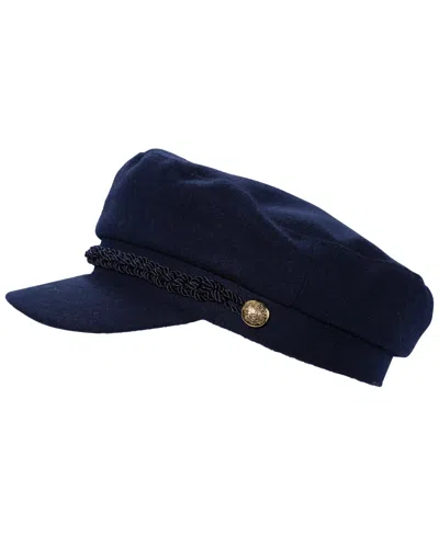 Ralph Lauren Logo Crest Buttons Brim Hat In Navy