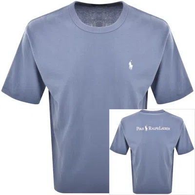 Ralph Lauren Logo Crew Neck T Shirt Blue
