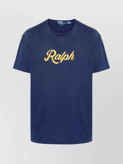 Ralph Lauren Logo Crew Neck T-shirt In Blue