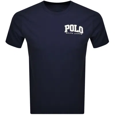 Ralph Lauren Logo Crew Neck T Shirt Navy