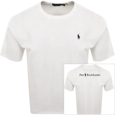 Ralph Lauren Logo Crew Neck T Shirt Off White