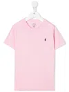 Polo Ralph Lauren Embroidered Logo T-shirt In Pink