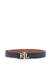 Ralph Lauren Logo-detail Buckle Belt In Blue