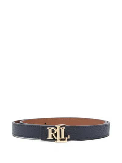 Ralph Lauren Logo-detail Buckle Belt In Blue