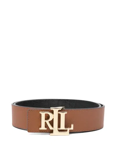 Ralph Lauren Logo-detail Buckle Belt In Brown