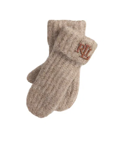 Ralph Lauren Logo Detail Gloves In Neutral