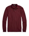 Ralph Lauren Logo-detail Long-sleeved Polo Shirt In Burgundy