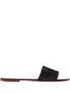 Ralph Lauren Logo-detail Sandals In Black