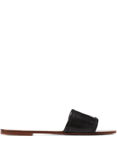 Ralph Lauren Logo-detail Sandals In Black