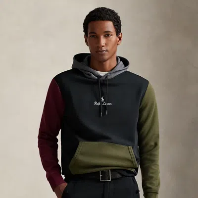 Ralph Lauren Logo Double-knit Hoodie In Multi