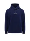 Polo Ralph Lauren Navy Blue Embroidered Logo Hoodie In Navy
