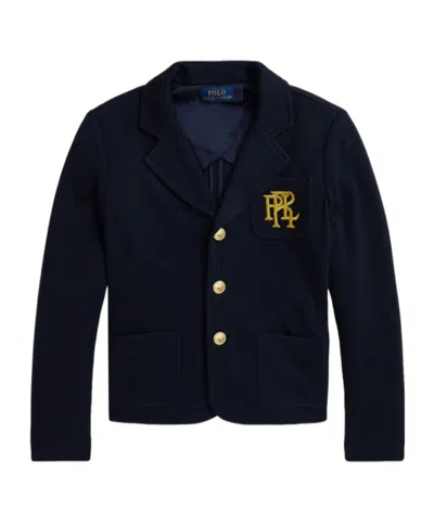 Polo Ralph Lauren Kids' Logo-embroidered Blazer In Black