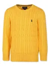 Polo Ralph Lauren Cable-knit Cotton Jumper In Yellow