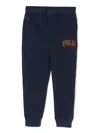 Polo Ralph Lauren Logo-embroidered Cotton Blend Track Pants In Blue